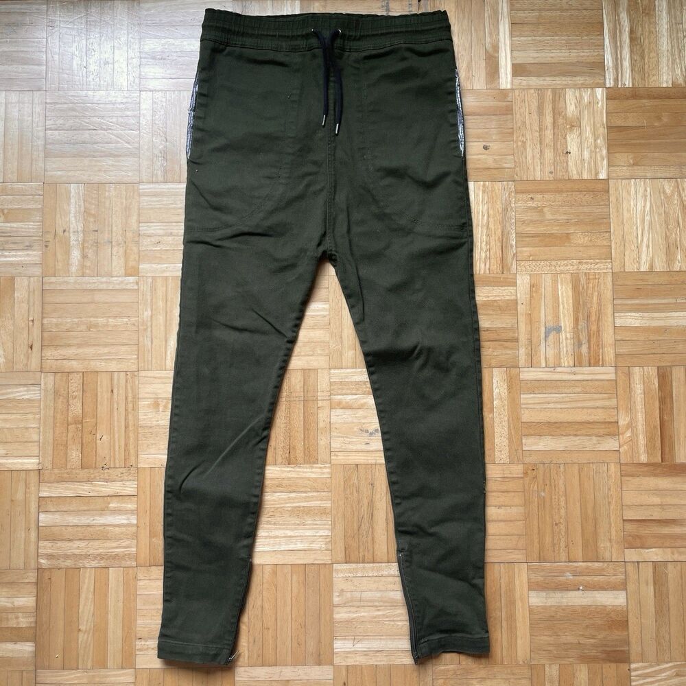 I Love Ugly Hi Stranger Worker Denim Men's Size Medium Green Jeans Tapered